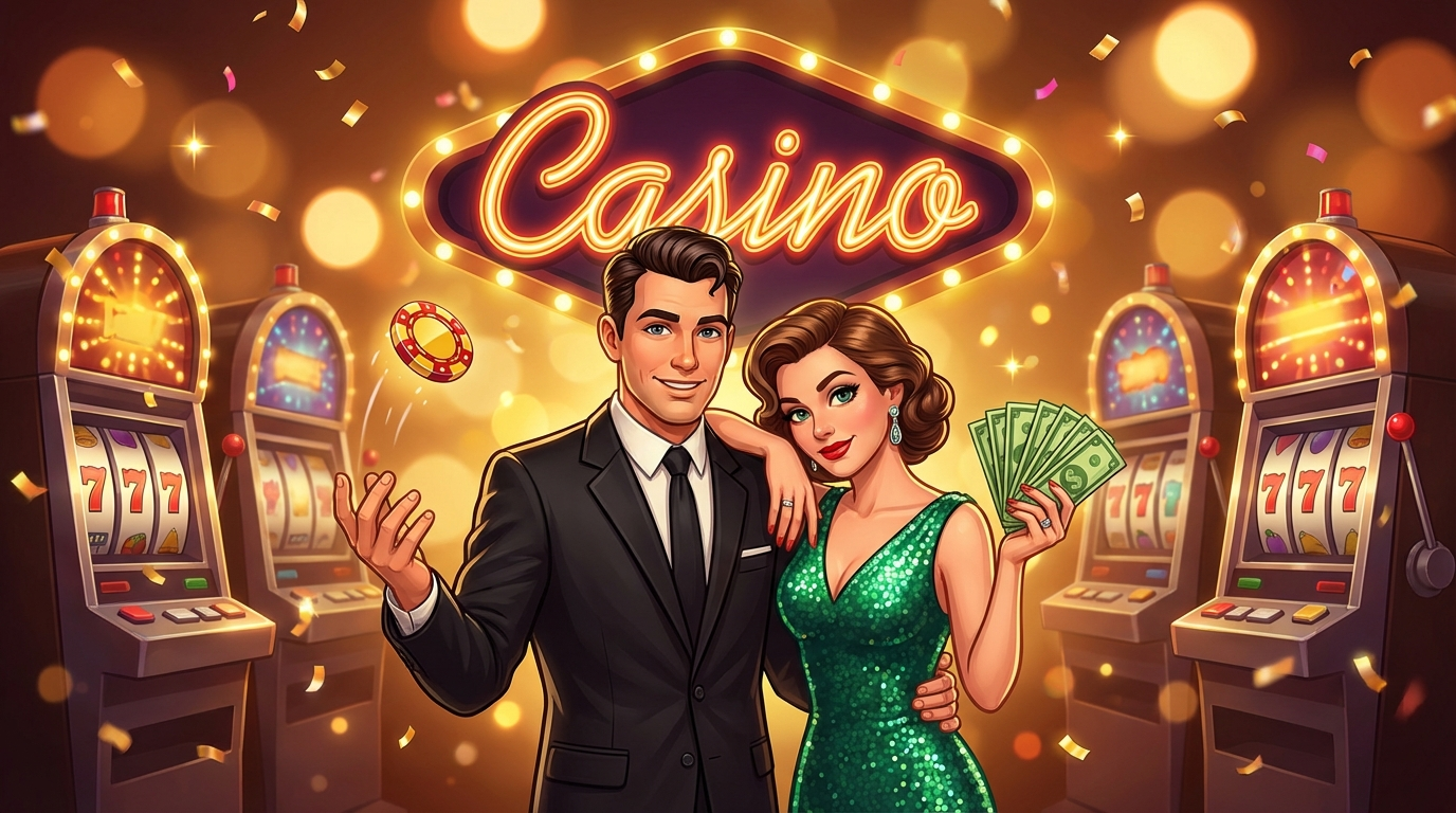 VOX Casino reklaminis baneris su žaidimais